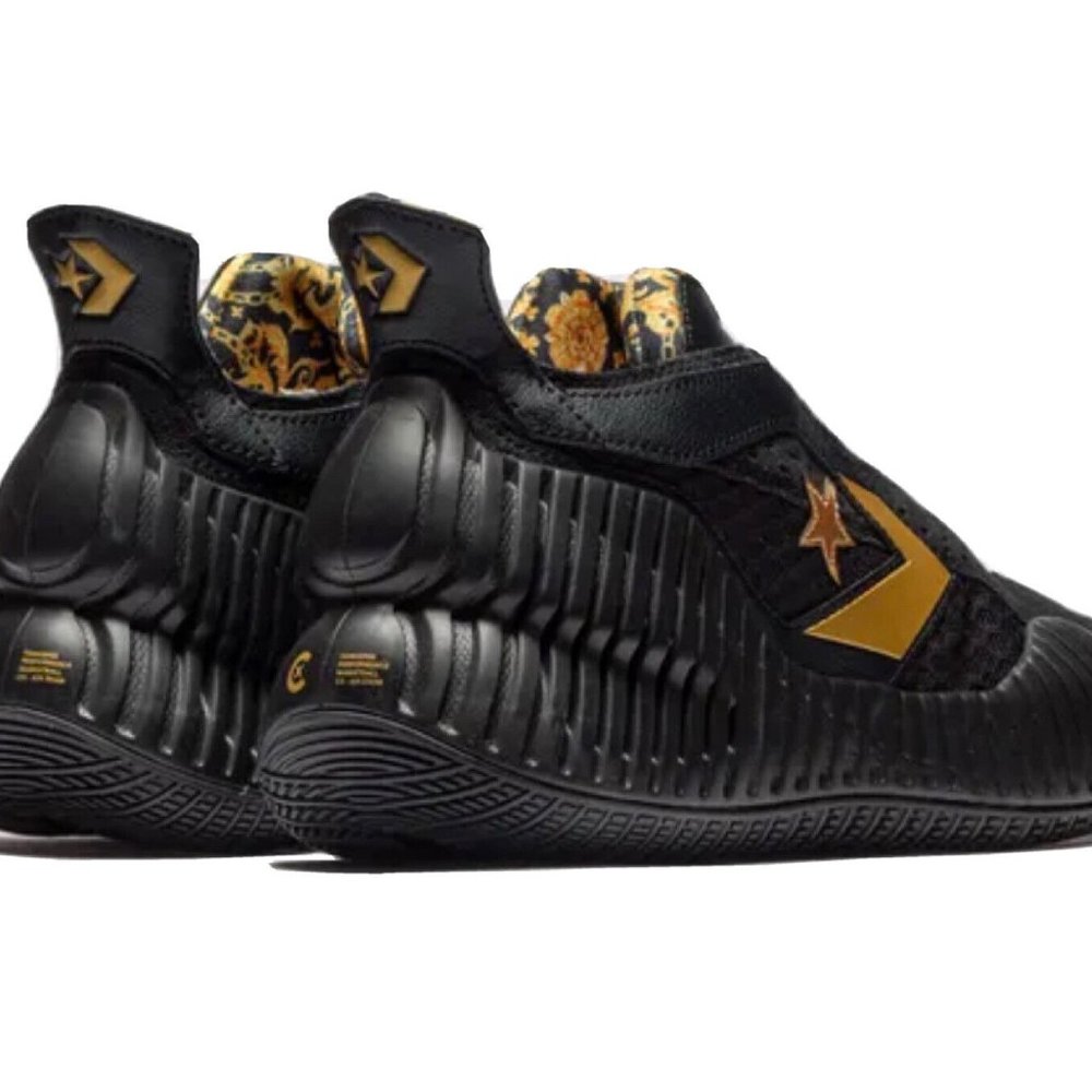 Converse All Star BB Prototype CX Mid Black Gold Mens Basketball A02515C - Picture 8 of 15